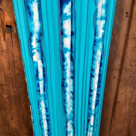 White House Black Market Pleated Tie-Dye Maxi Skirt - Size 4 - NWT - Picture 10 of 17